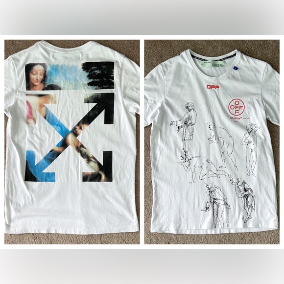 Off-White x Louvre Leonardo Da Vinci T-Shirt - Picture 1 of 8